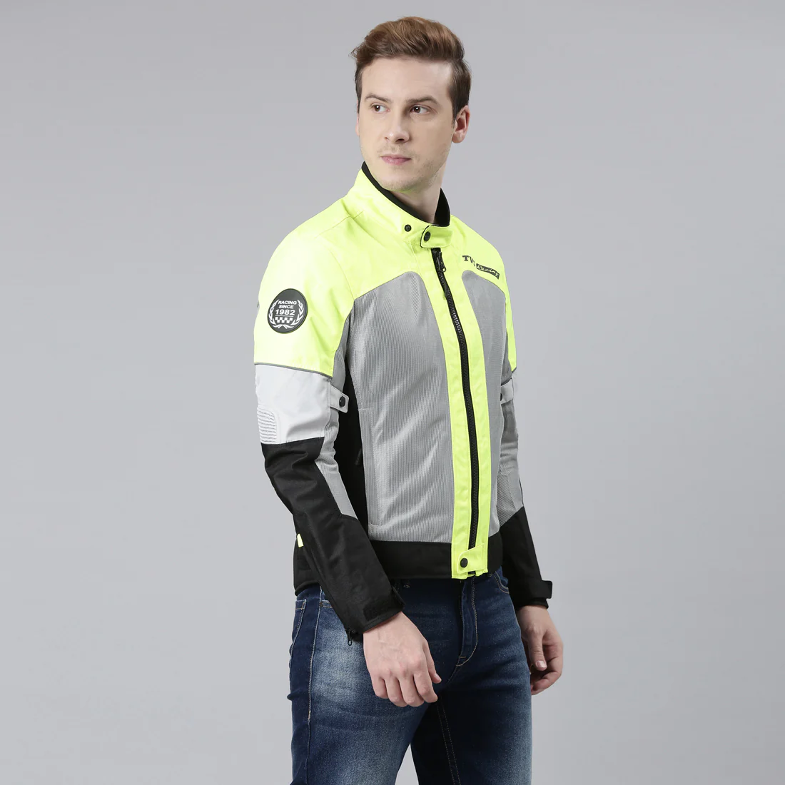 TVS Racing Road Zipper Riding Jacket for Men | 600D Polyester, CE Level 2 Armor Protection - Image 3