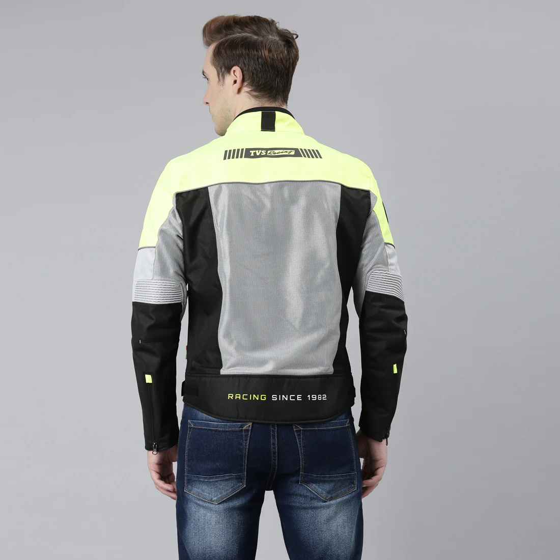 TVS Racing Road Zipper Riding Jacket for Men | 600D Polyester, CE Level 2 Armor Protection - Image 4