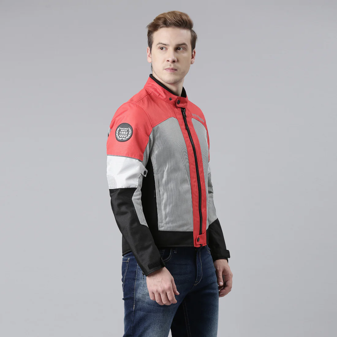 TVS Racing Road Zipper Riding Jacket for Men | 600D Polyester, CE Level 2 Armor Protection - Image 3