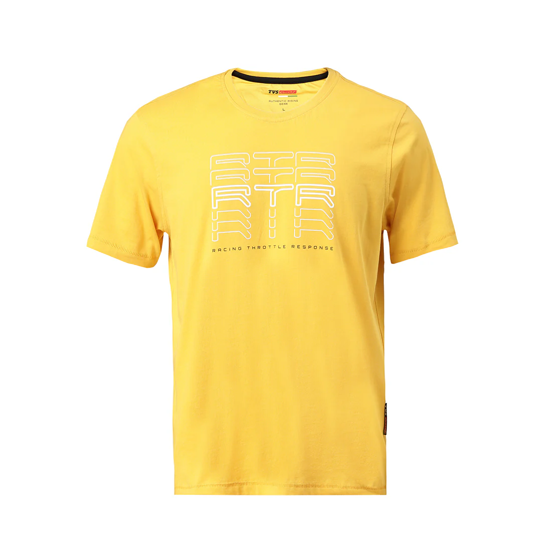 TVS Racing Fury Yellow RTR Crew Neck T-Shirt – 100% Cotton, HD Print Graphics - Image 7