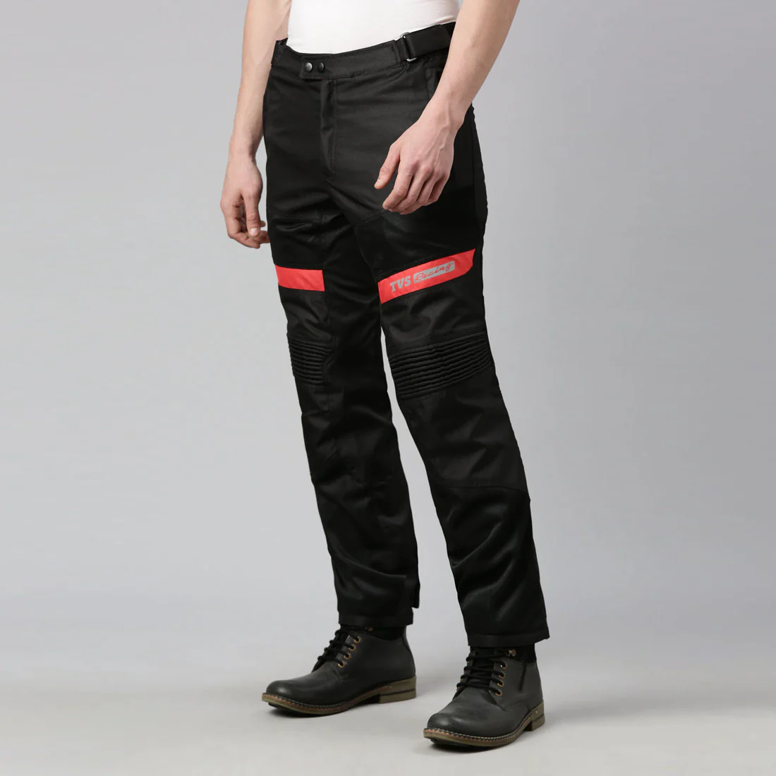 TVS Racing Riding Pant for Men – CE Level 2 Knee Armor, High Abrasion Resistance, Adjustable Fit & Reflective Safety - Image 2