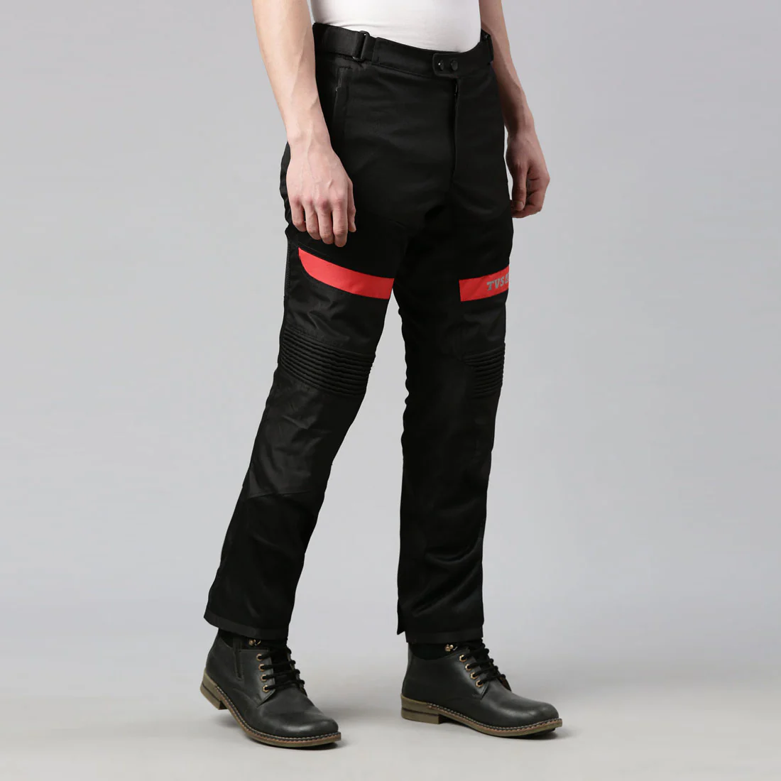 TVS Racing Riding Pant for Men – CE Level 2 Knee Armor, High Abrasion Resistance, Adjustable Fit & Reflective Safety - Image 3