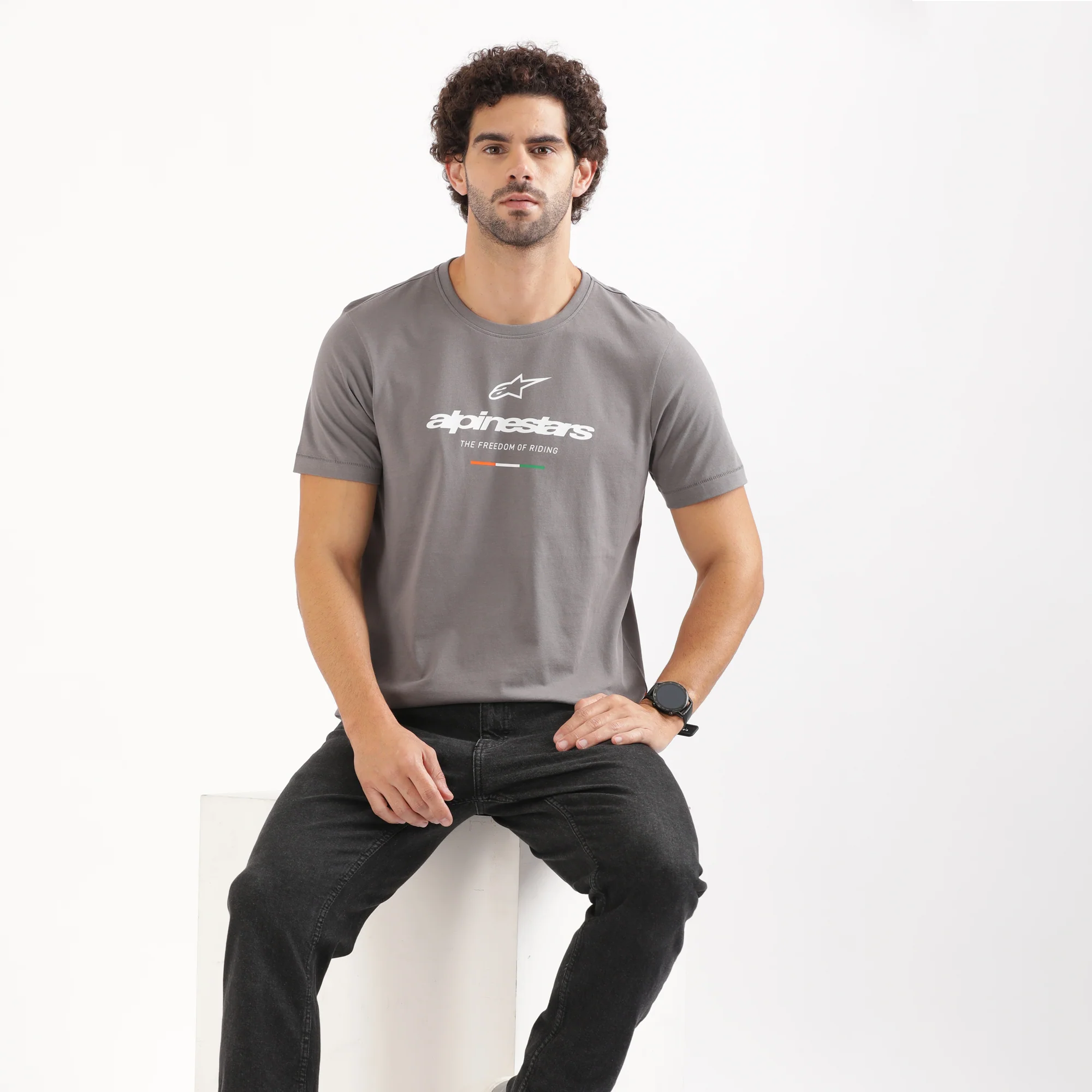 TVS Racing x Alpinestars Crew Neck T-Shirt | 100% Combed Cotton & Anti-Microbial - Image 3