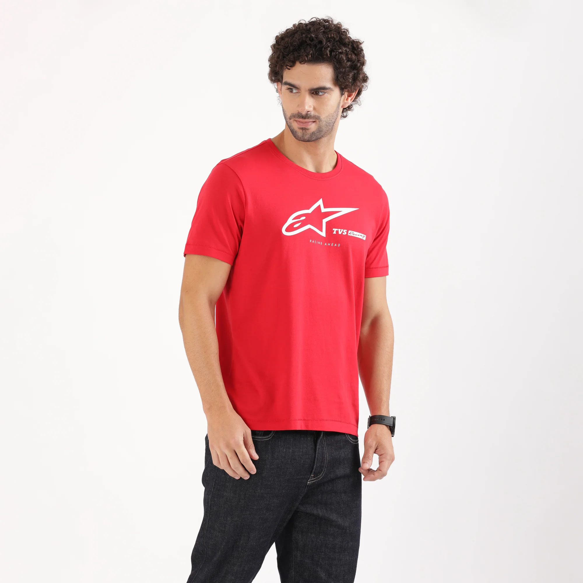 TVS Racing x Alpinestars Crew Neck T-Shirt | 100% Combed Cotton & Anti-Microbial - Image 11