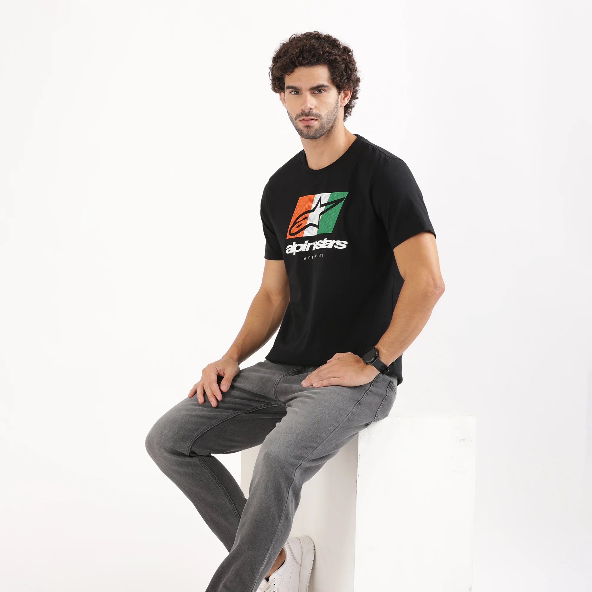 TVS Racing x Alpinestars Crew Neck T-Shirt | 100% Combed Cotton & Anti-Microbial - Image 3