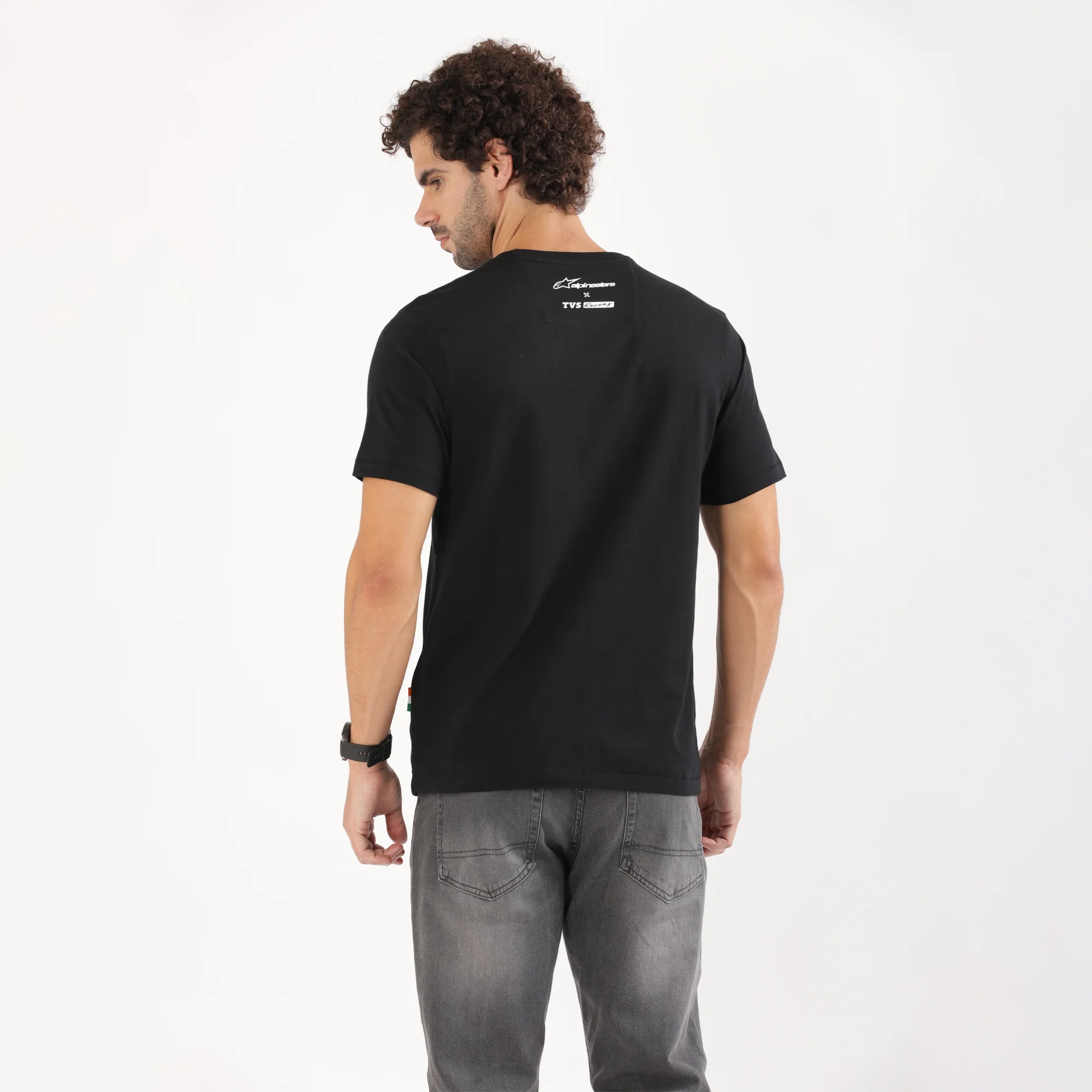 TVS Racing x Alpinestars Crew Neck T-Shirt | 100% Combed Cotton & Anti-Microbial - Image 2