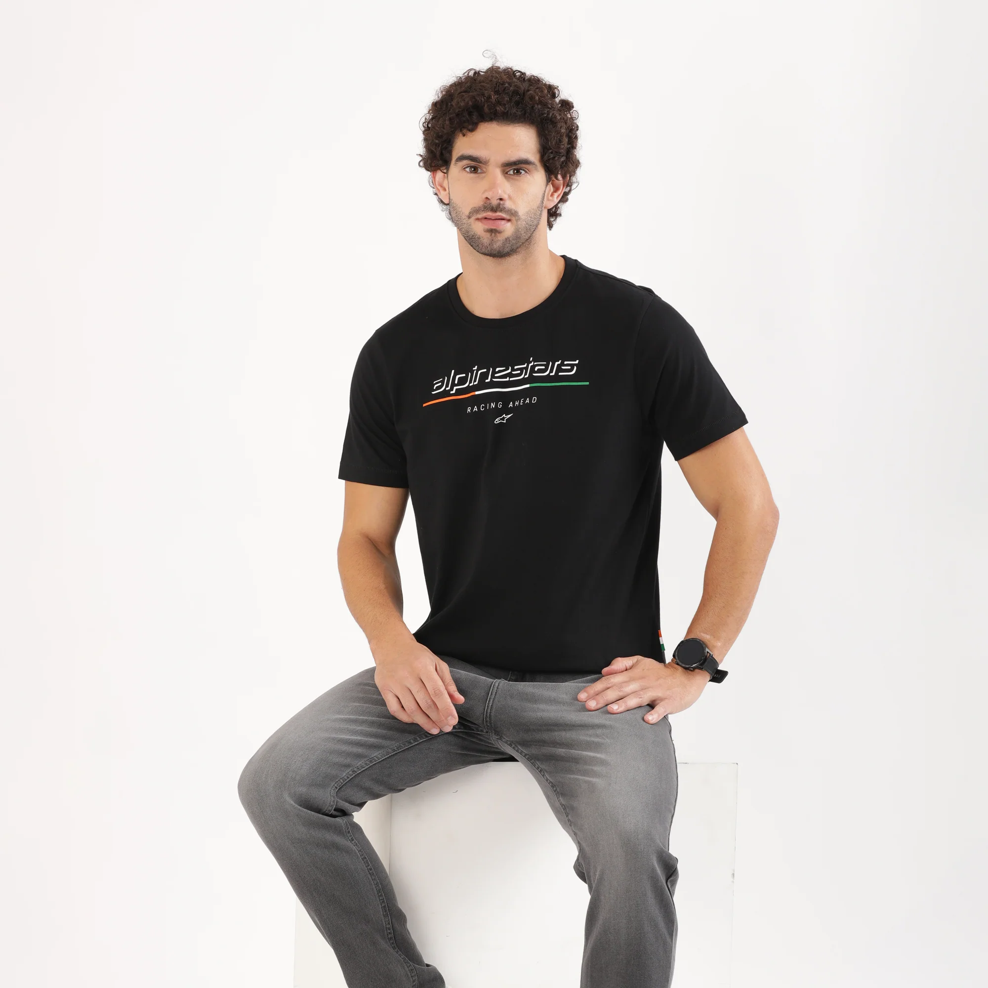 TVS Racing x Alpinestars Crew Neck T-Shirt | 100% Combed Cotton & Anti-Microbial - Image 3