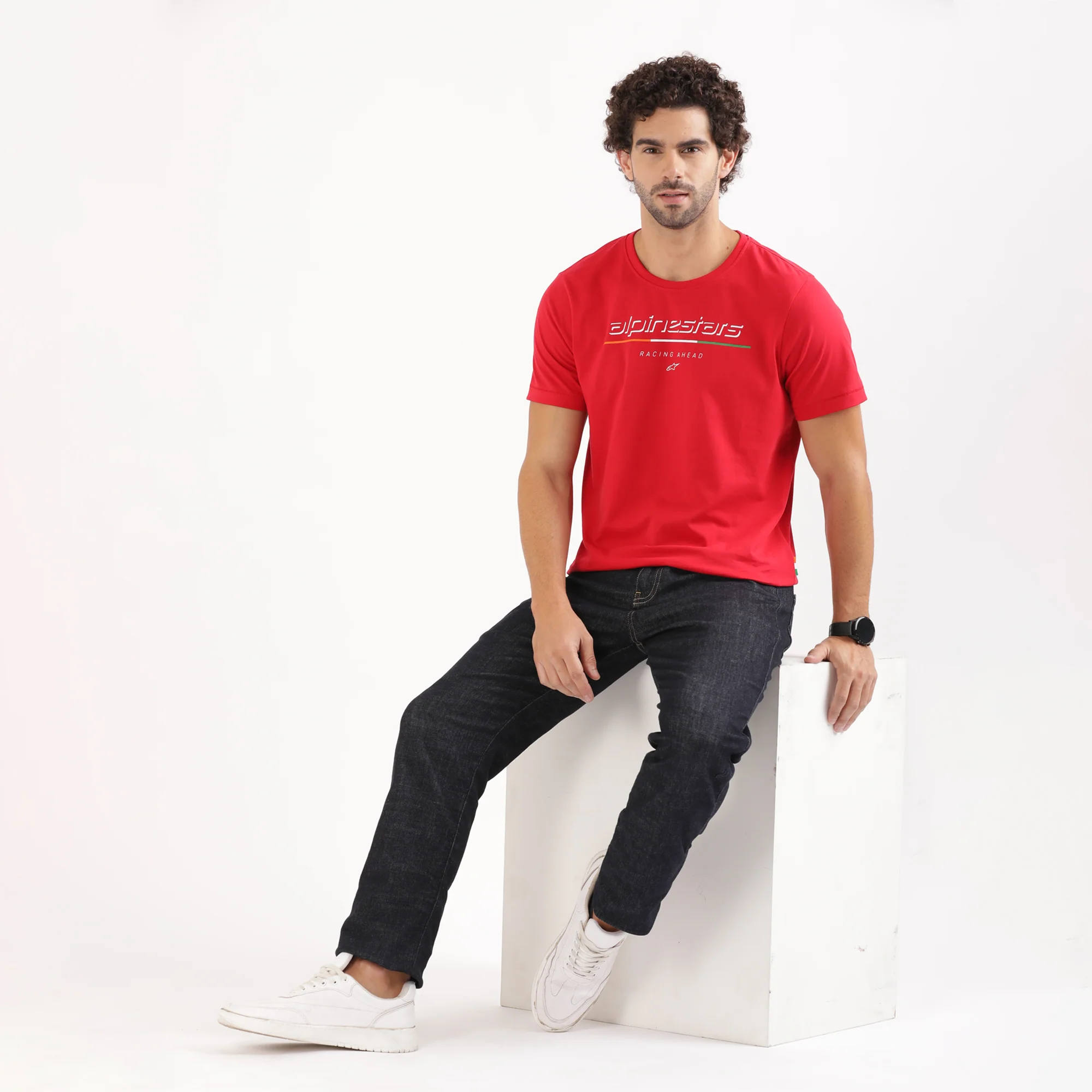 TVS Racing x Alpinestars Crew Neck T-Shirt | 100% Combed Cotton & Anti-Microbial - Image 9