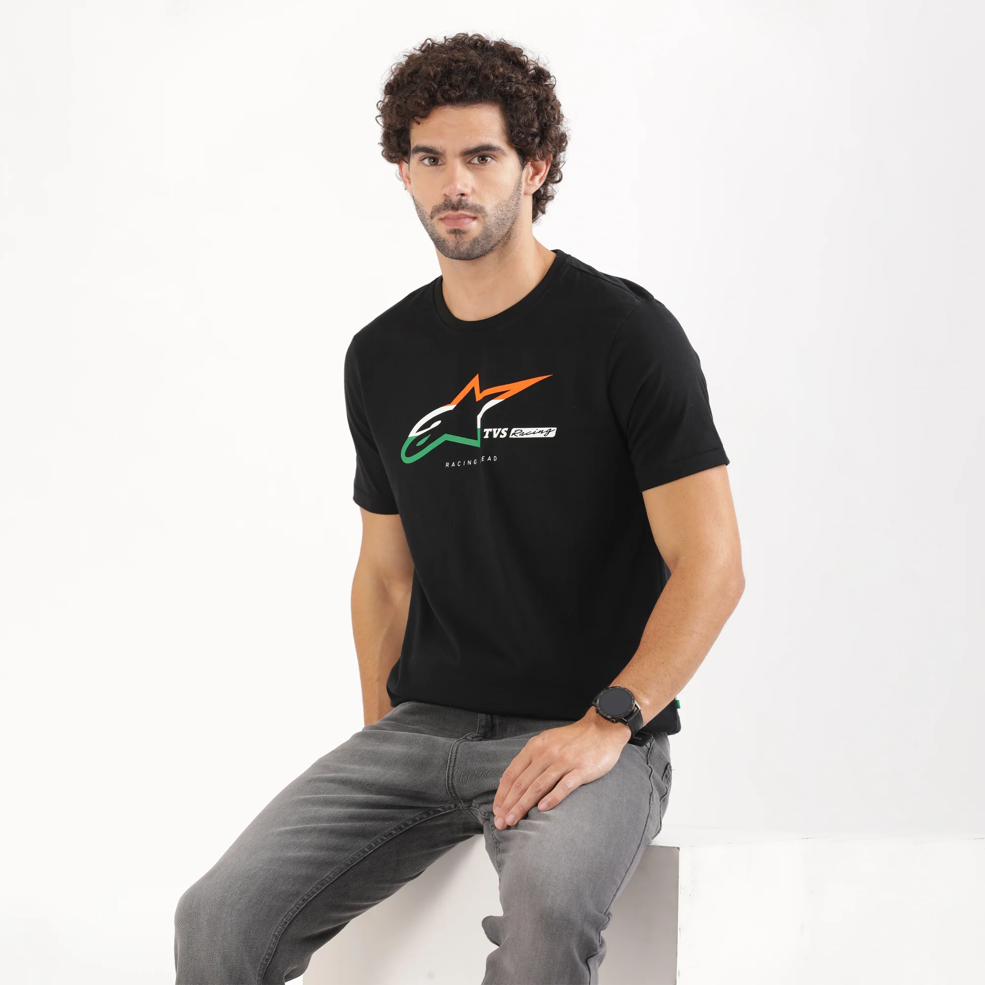 TVS Racing x Alpinestars Crew Neck T-Shirt | 100% Combed Cotton & Anti-Microbial - Image 3
