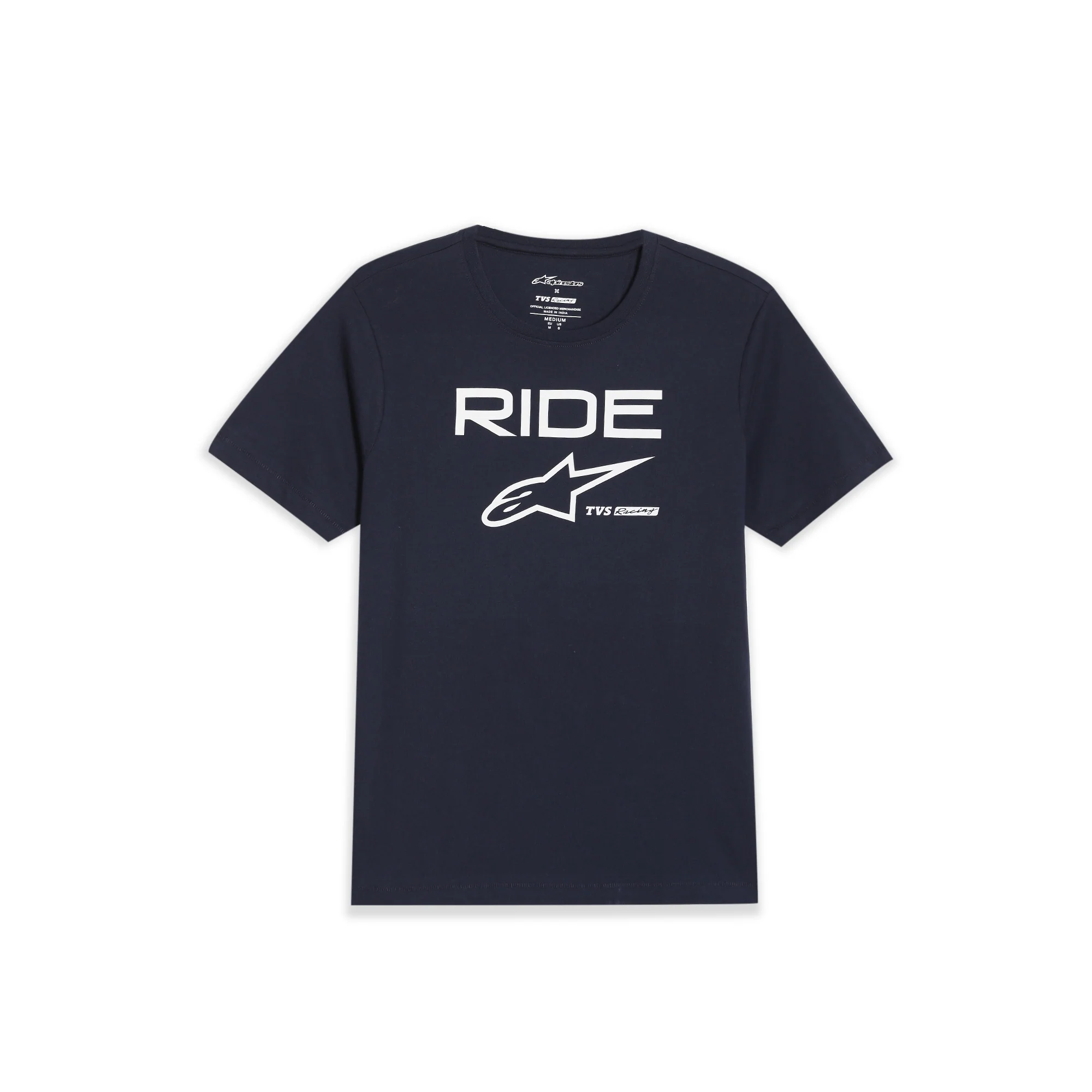 TVS Racing x Alpinestars Crew Neck T-Shirt-100% Soft Combed Cotton, Breathable & Anti-Microbial Fabric, Non-PVC Print, No-Chafe Skin-Friendly Comfort for Racing & Casual Everyday Wear - Image 12