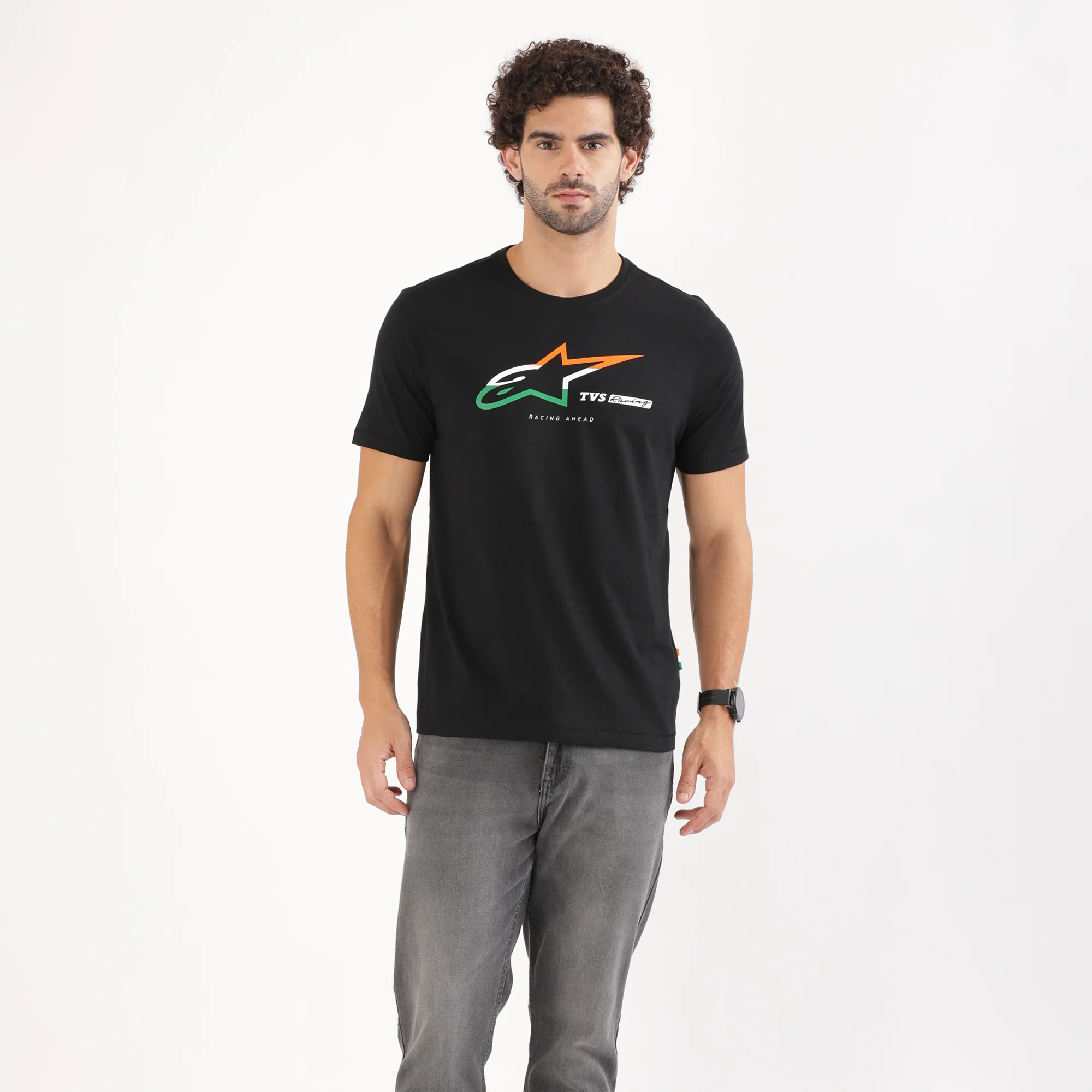 TVS Racing x Alpinestars Crew Neck T-Shirt | 100% Combed Cotton & Anti-Microbial - Image 4