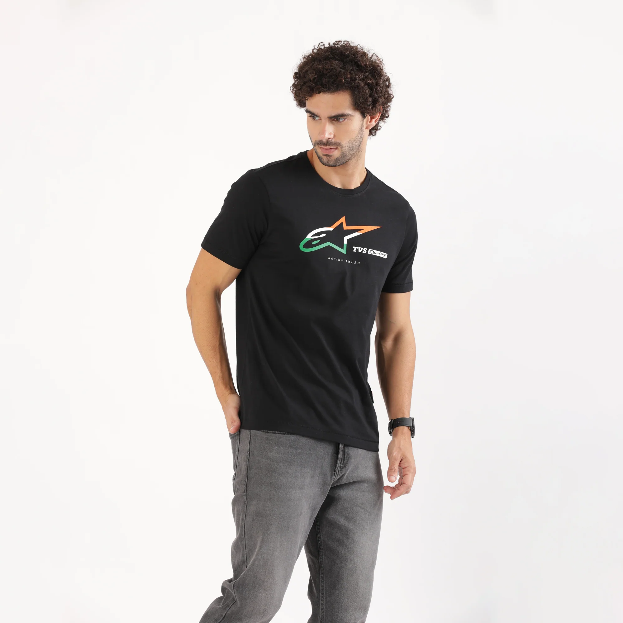TVS Racing x Alpinestars Crew Neck T-Shirt | 100% Combed Cotton & Anti-Microbial - Image 5