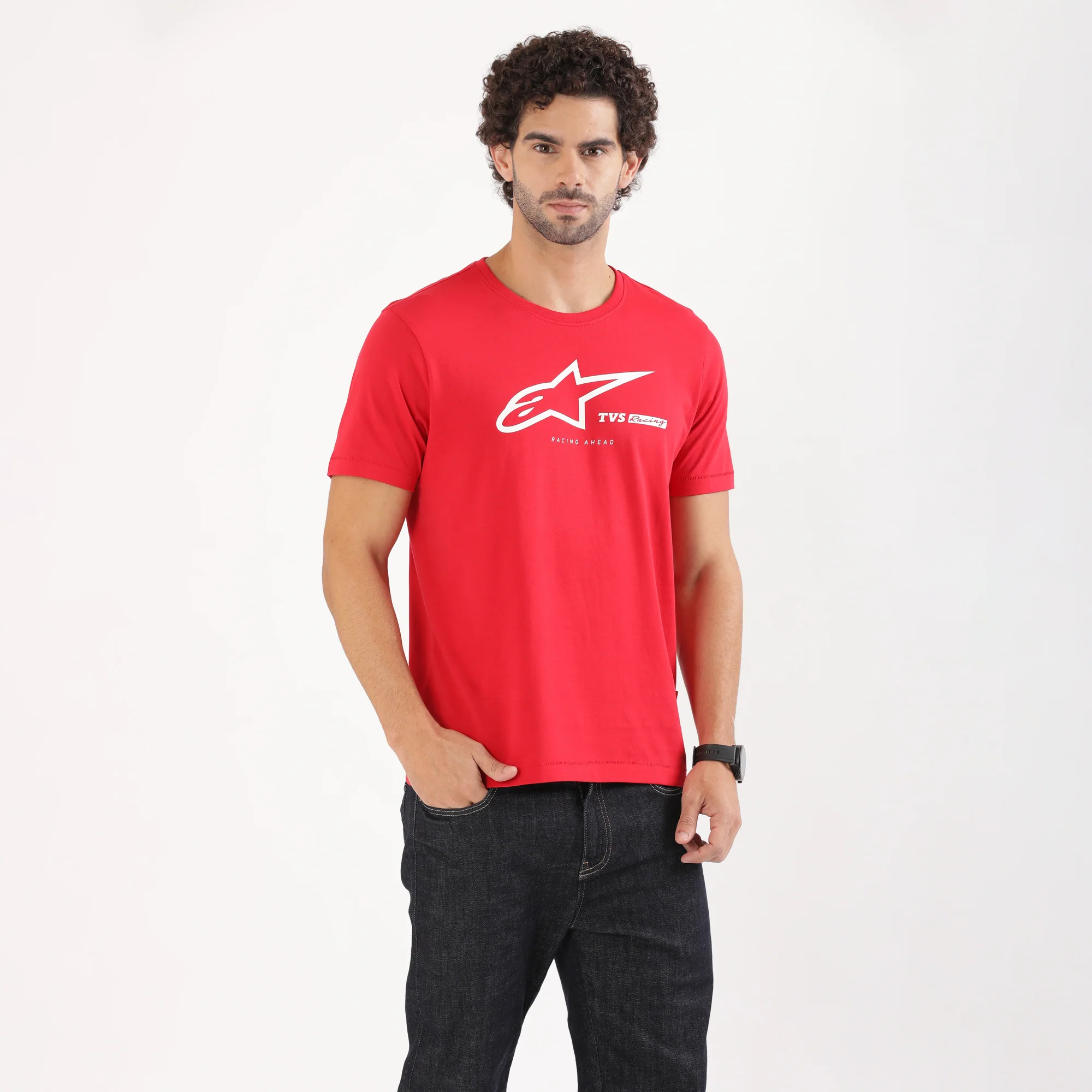 TVS Racing x Alpinestars Crew Neck T-Shirt | 100% Combed Cotton & Anti-Microbial - Image 7