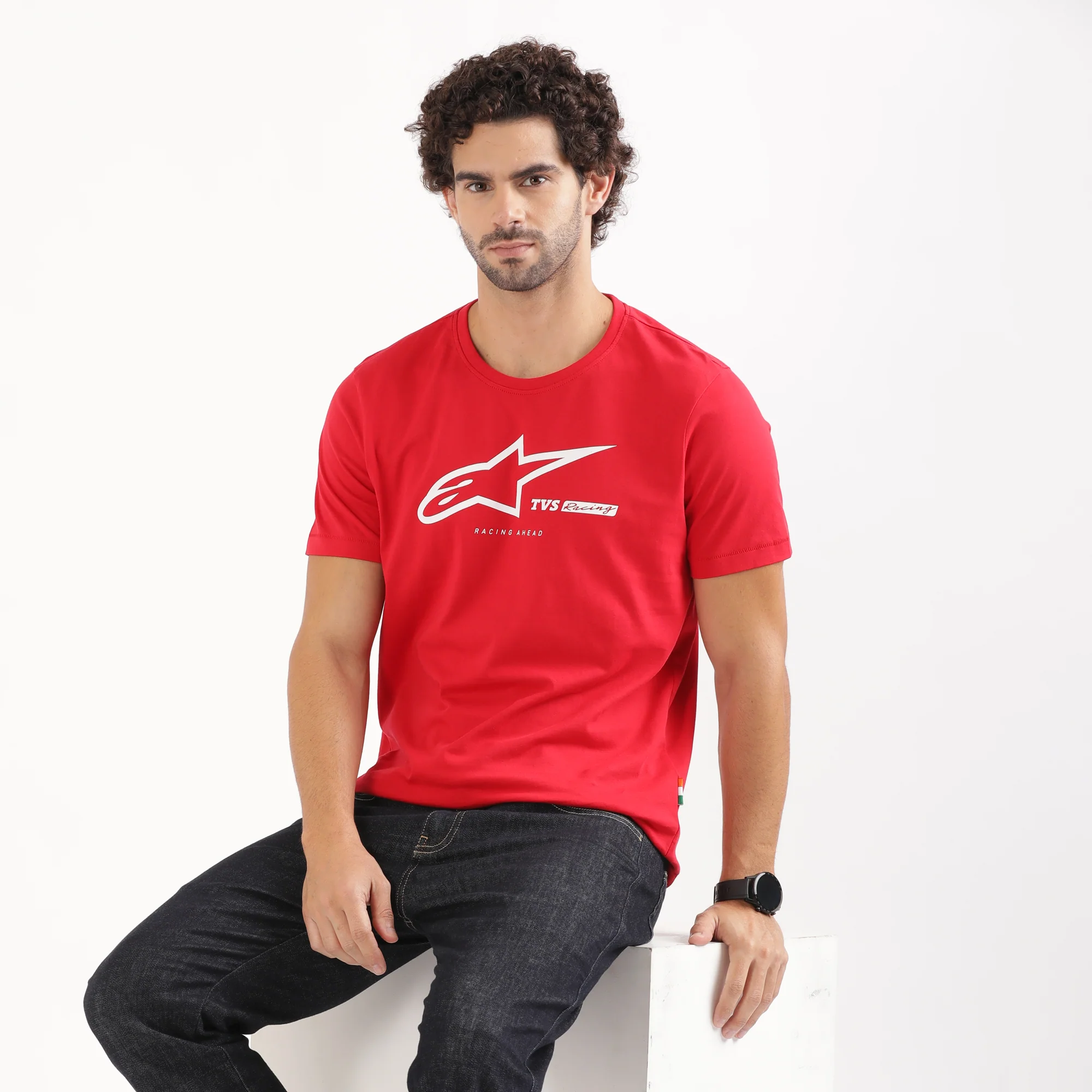 TVS Racing x Alpinestars Crew Neck T-Shirt | 100% Combed Cotton & Anti-Microbial - Image 9