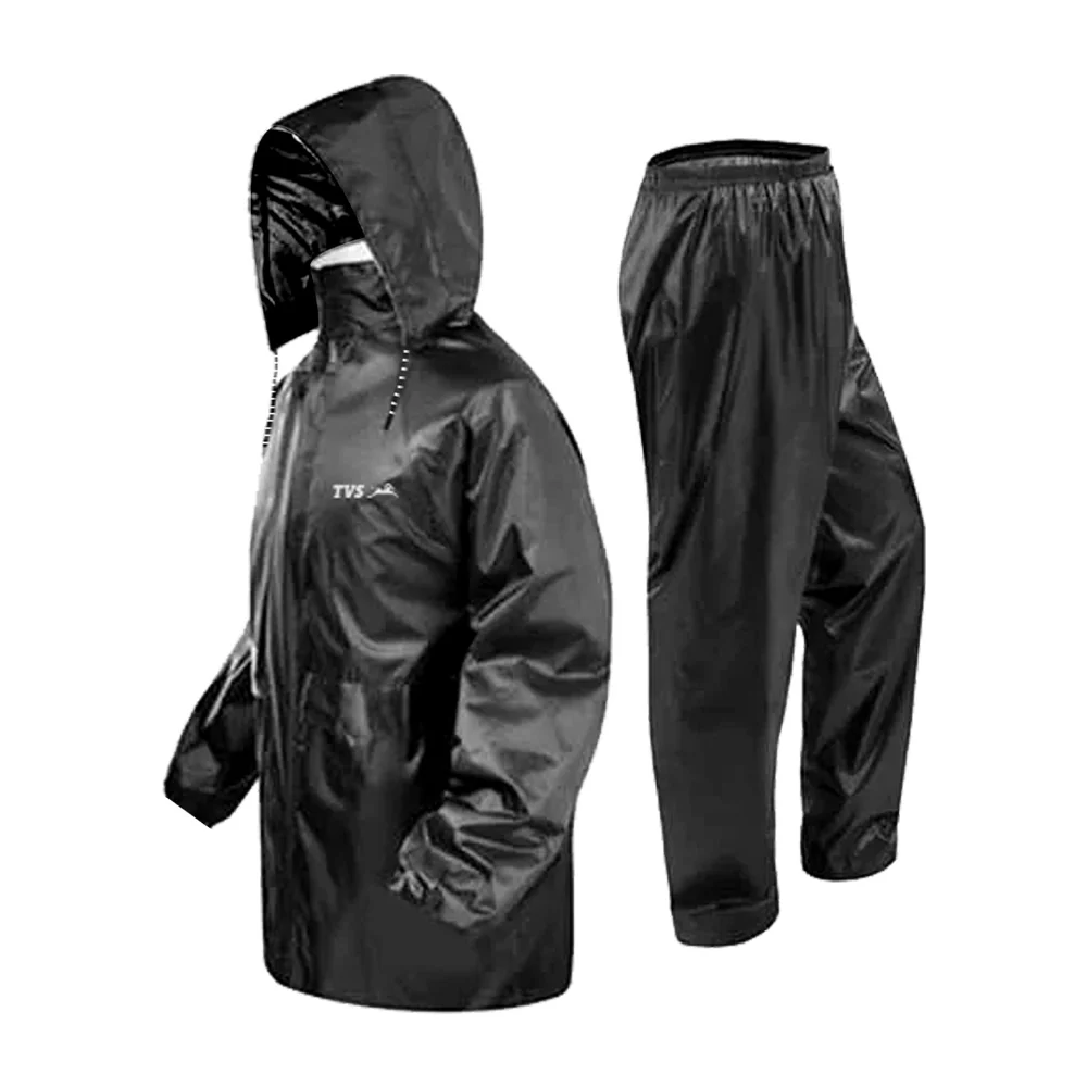 TVS Rain Coat, Color Black- Stay Dry and Stylish in Any Weather - Image 4