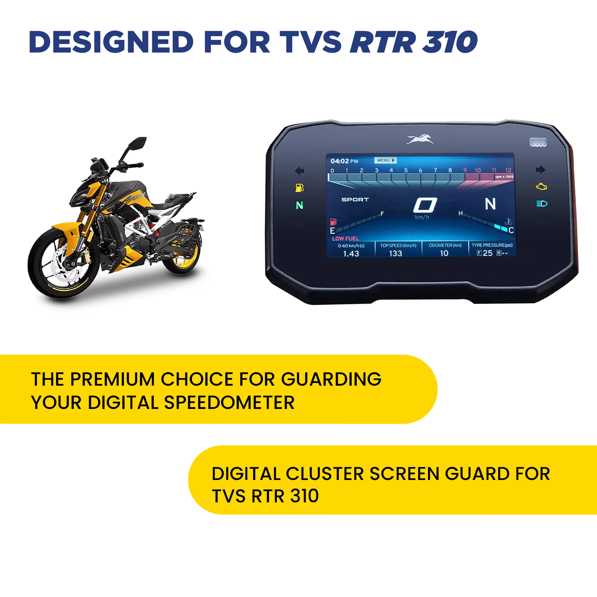 TVS Screen Protector for RTR 310 - Image 3