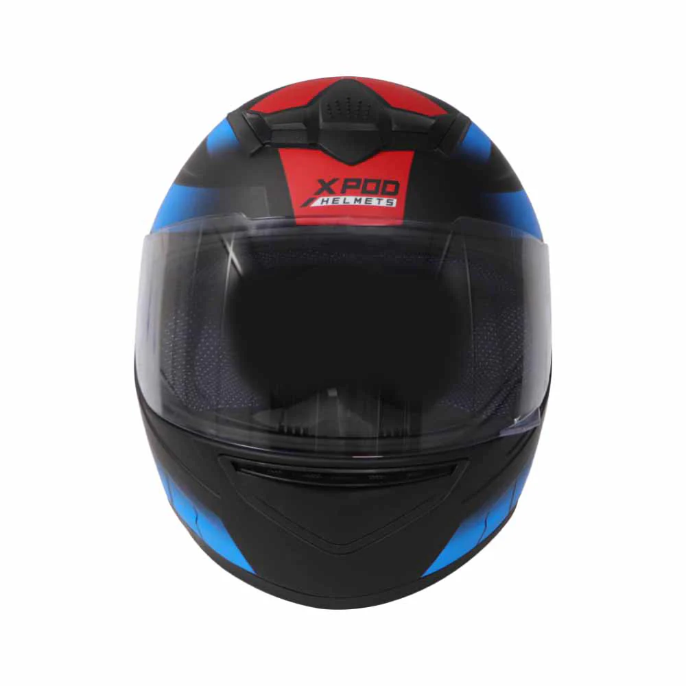 TVS XPOD Dual Tone Helmet - Blue & Red | Premium Protection & Comfort - Image 5