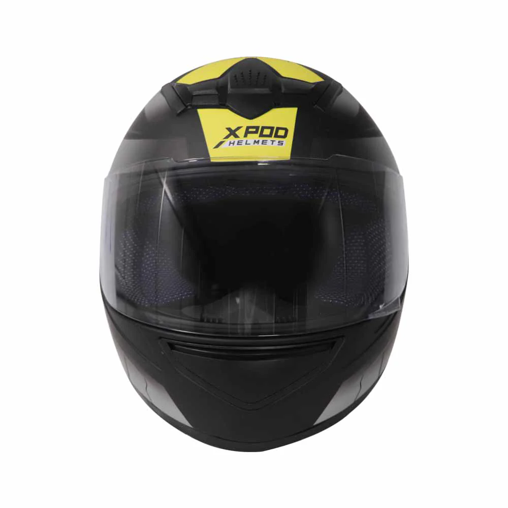 TVS XPOD Dual Tone Helmet - Yellow & Grey | Advanced Protection & Comfort - Image 5