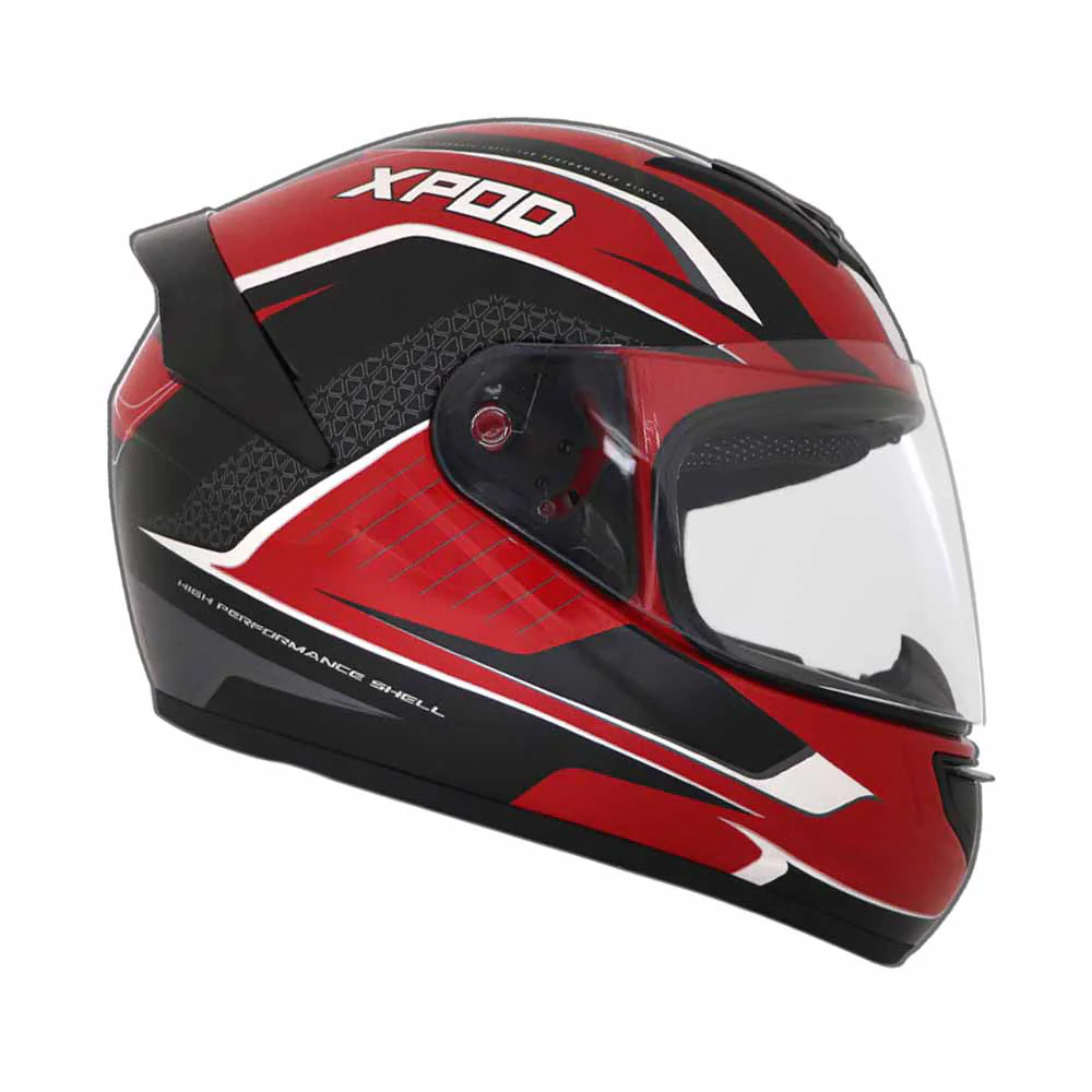 TVS XPOD Aerodynamic Helmet - ISI & DOT Certified, Ultrawide Visor, Quick Release Strap - Image 2