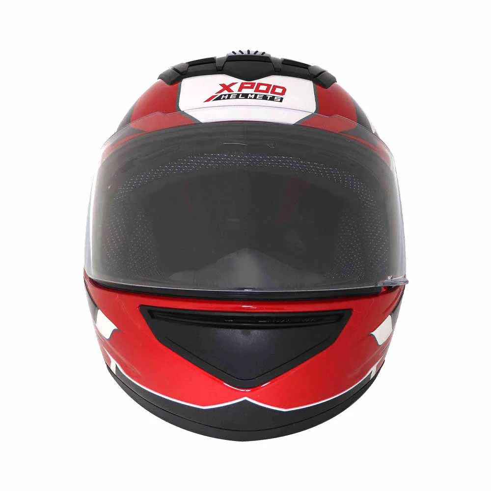 TVS XPOD Aerodynamic Helmet - ISI & DOT Certified, Ultrawide Visor, Quick Release Strap - Image 5