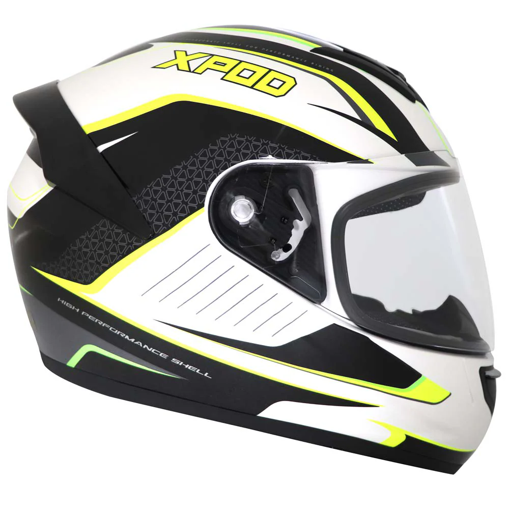 TVS XPOD Aerodynamic Helmet - ISI & DOT Certified, Ultrawide Visor, Premium Bike Helmet for Men - Image 2