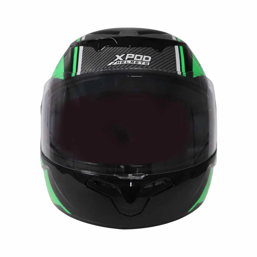 TVS XPOD LT Helmet for Men - ISI Certified | Black Green - Image 4
