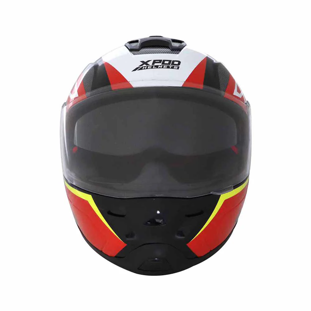 TVS XPOD Primus Helmet for Men - Dual Visor, ISI & DOT Certified, Premium Safety in Red - Image 6