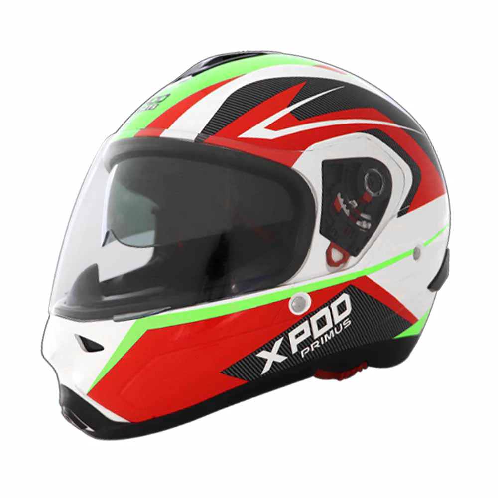 TVS XPOD Primus Helmet for Men - Dual Visor, ISI & DOT Certified, Premium Safety and Comfort (Red) - Image 3