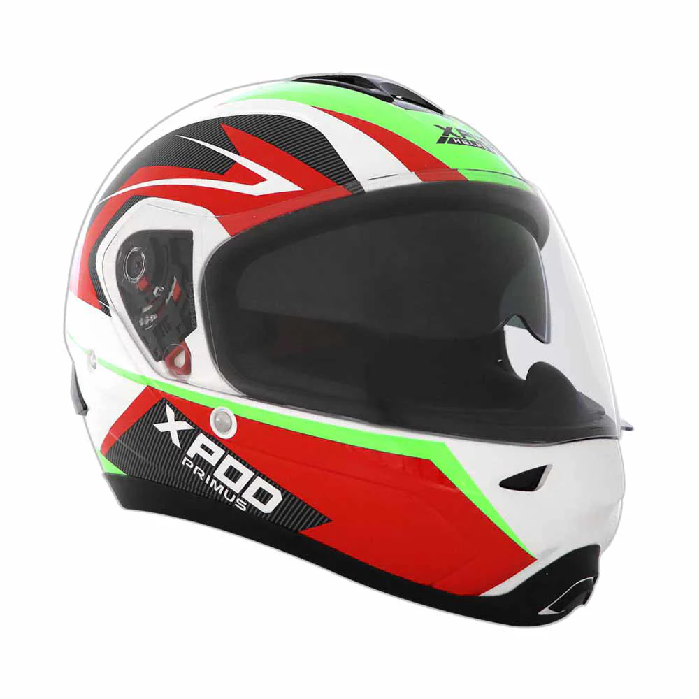 TVS XPOD Primus Helmet for Men - Dual Visor, ISI & DOT Certified, Premium Safety and Comfort (Red) - Image 4