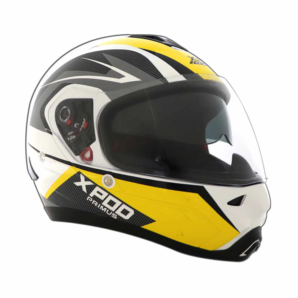 TVS XPOD Primus Helmet for Men - Dual Visor, ISI & DOT Certified, Premium Safety in Yellow - Image 4