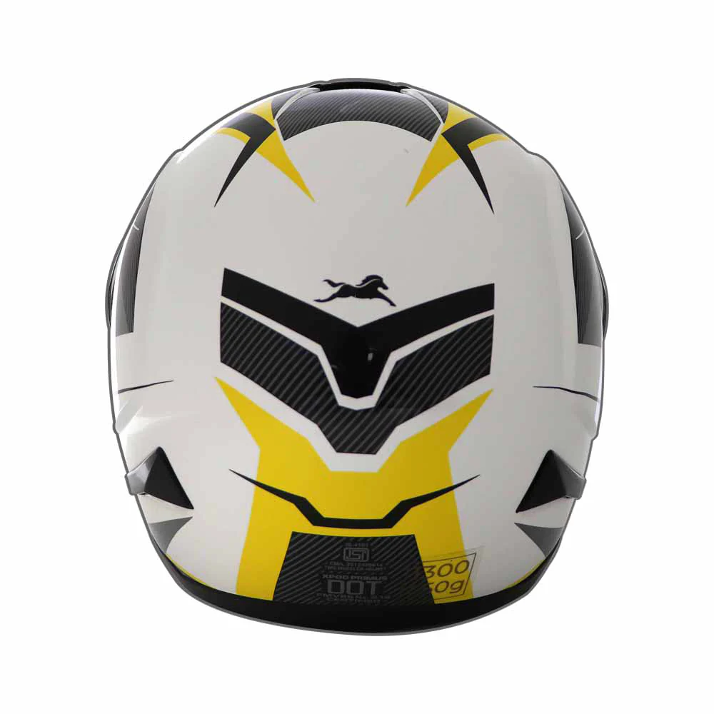 TVS XPOD Primus Helmet for Men - Dual Visor, ISI & DOT Certified, Premium Safety in Yellow - Image 6