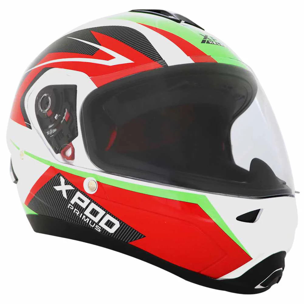 TVS XPOD Primus Helmet for Men - ISI & DOT Certified, EPS Impact Absorption, Quick Release (White) - Image 6