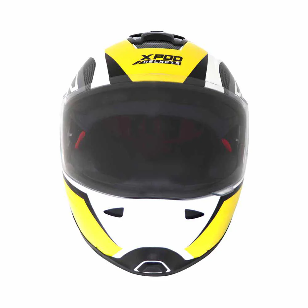 TVS XPOD Primus Helmet for Men - ISI & DOT Certified, EPS Impact Absorption, Quick Release (Yellow) - Image 2