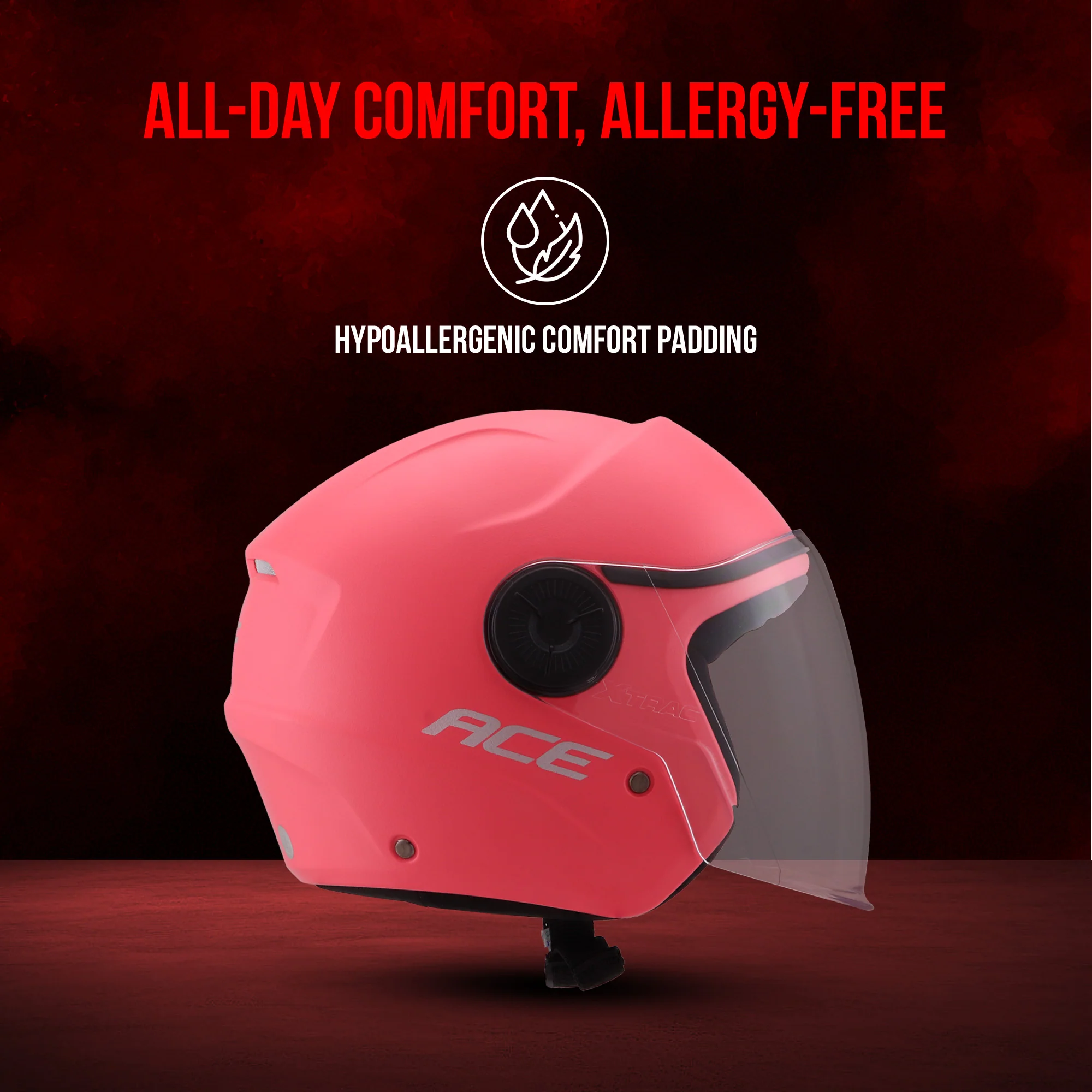Xtrac Ace Half Face Helmet – ISI Certified Open Face Helmet for Men & Women - Image 19