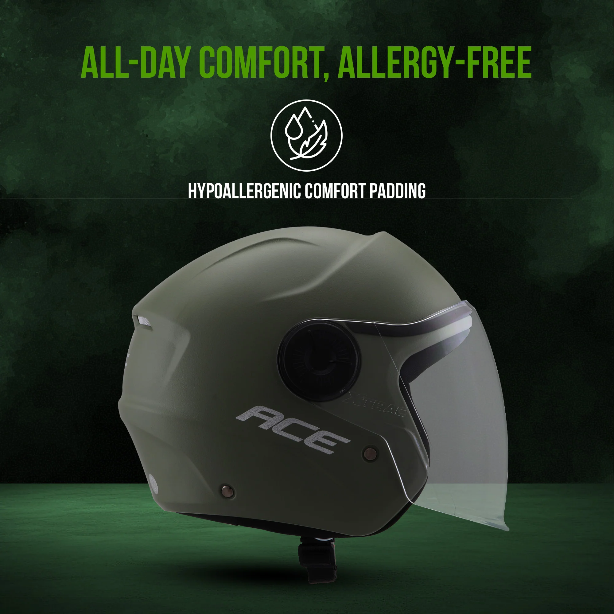Xtrac Ace Half Face Helmet – ISI Certified Open Face Helmet for Men & Women - Image 26