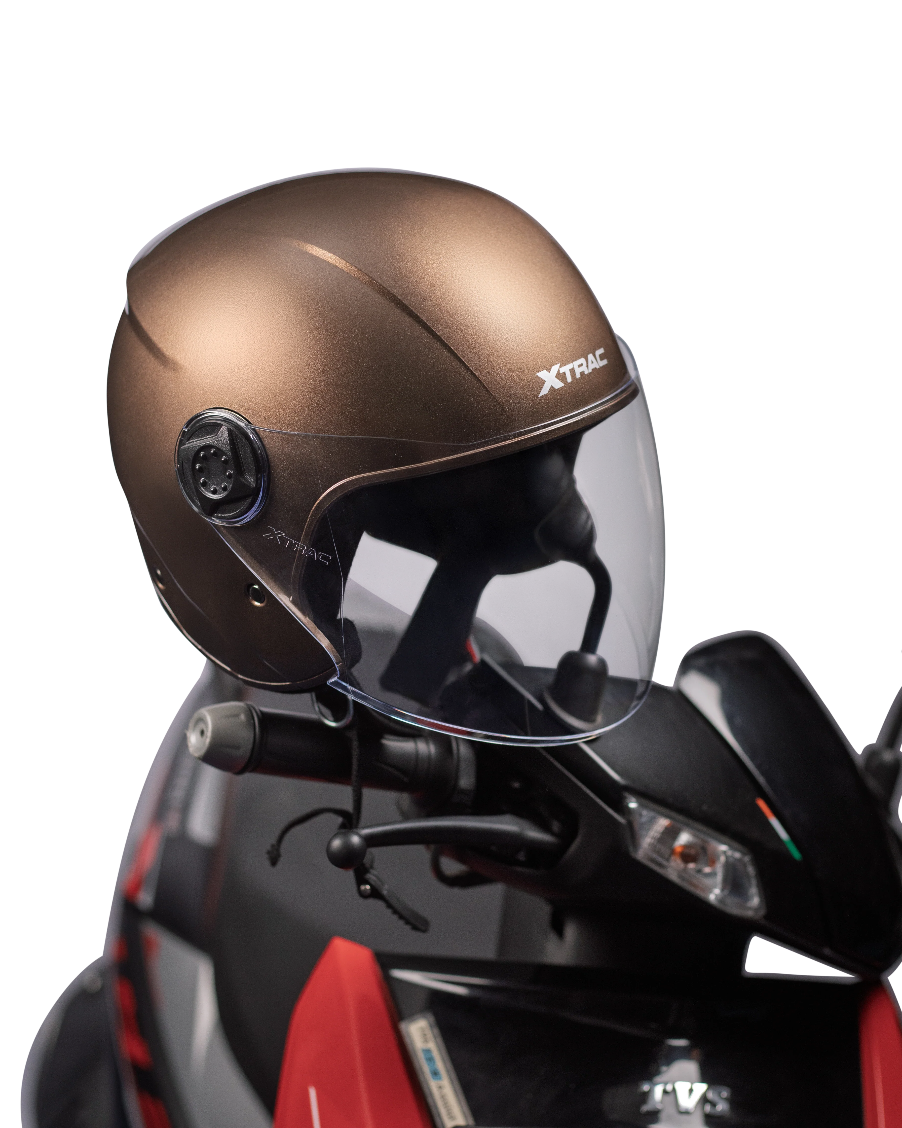 Xtrac Fit ISI Certified Half Face Helmet with Clear Visor – Lightweight Protection for All Two-Wheelers - Image 14