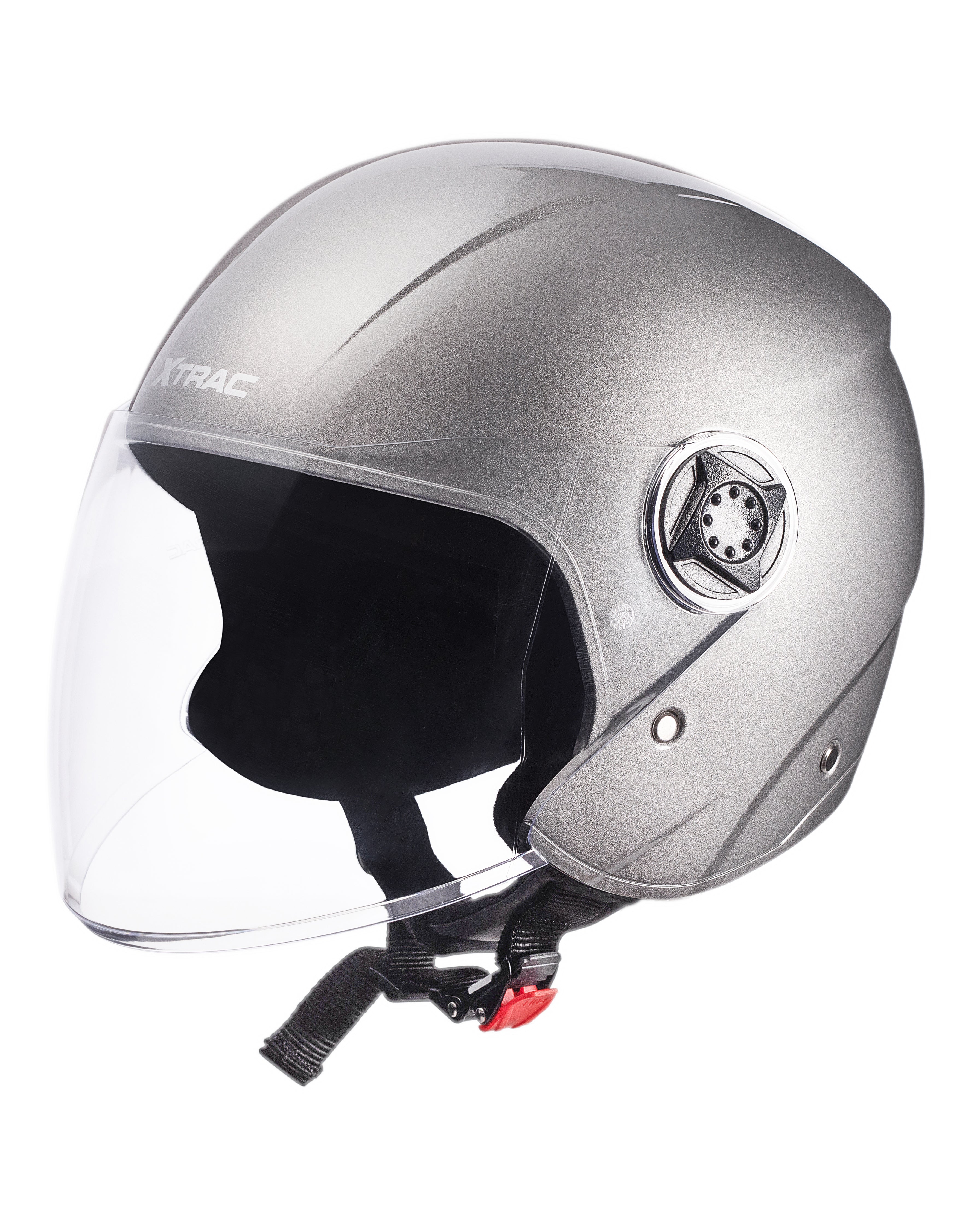 Xtrac Fit ISI Certified Half Face Helmet with Clear Visor – Lightweight Protection for All Two-Wheelers - Image 20