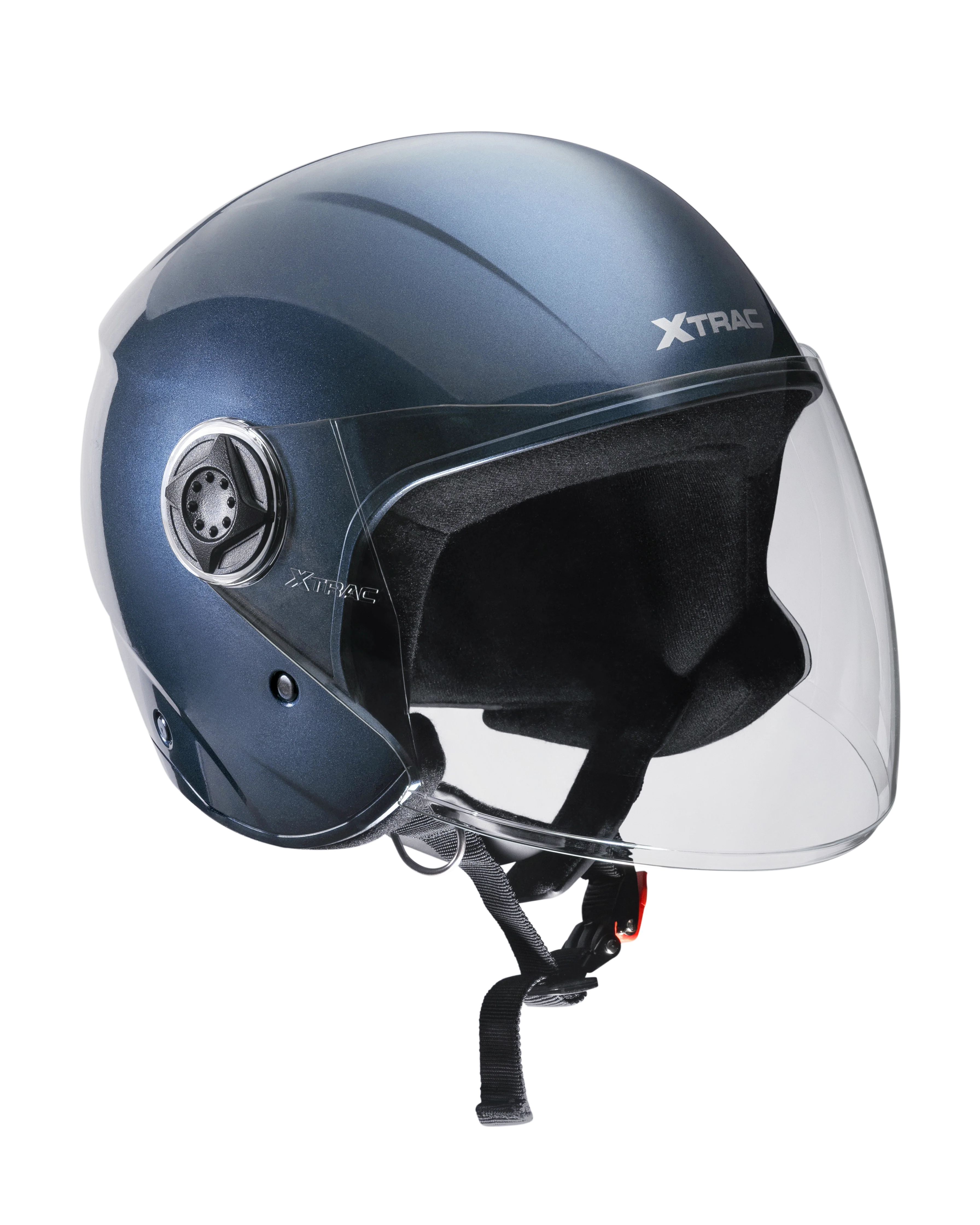 Xtrac Fit ISI Certified Half Face Helmet with Clear Visor – Lightweight Protection for All Two-Wheelers - Image 30