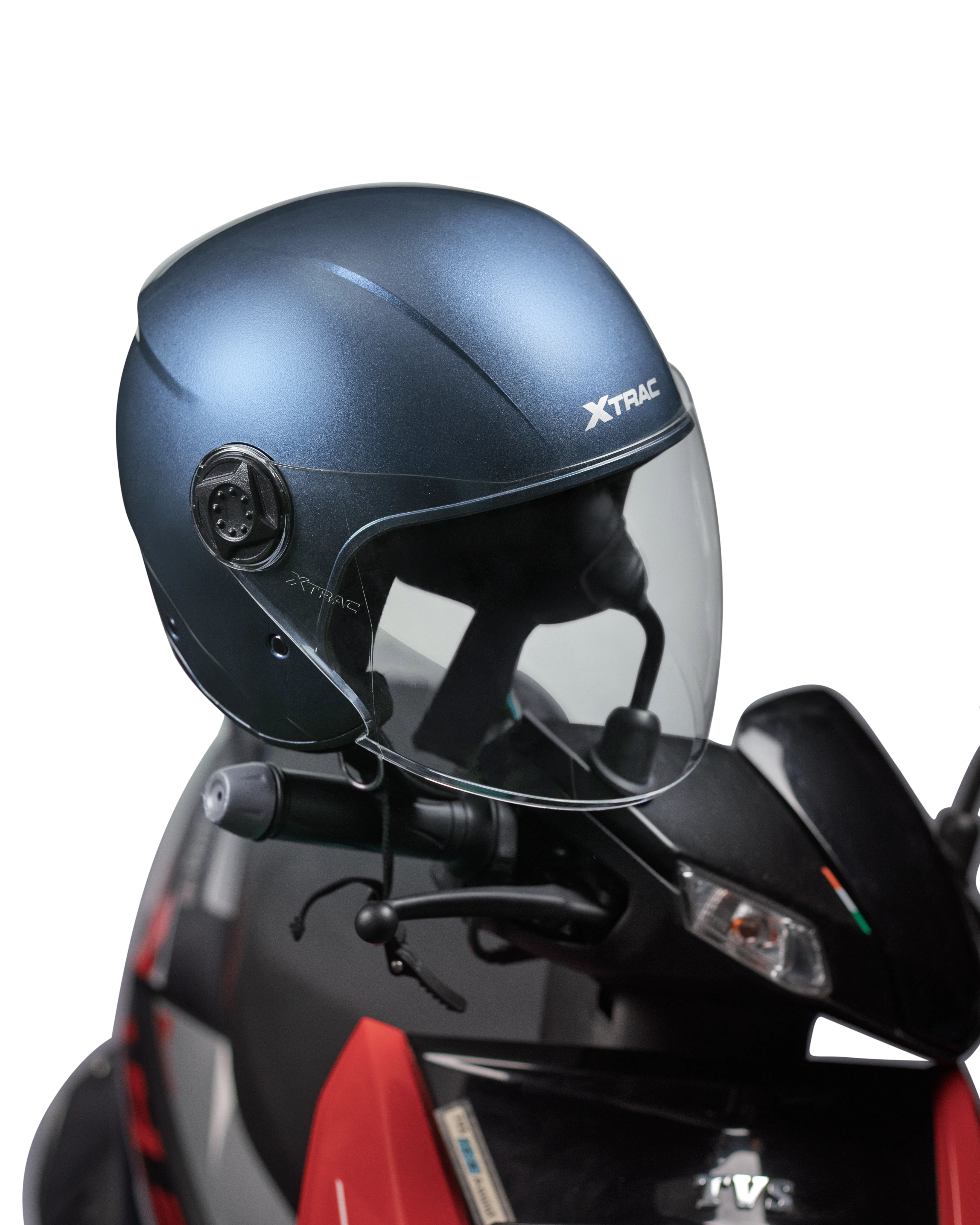 Xtrac Fit ISI Certified Half Face Helmet with Clear Visor – Lightweight Protection for All Two-Wheelers - Image 32