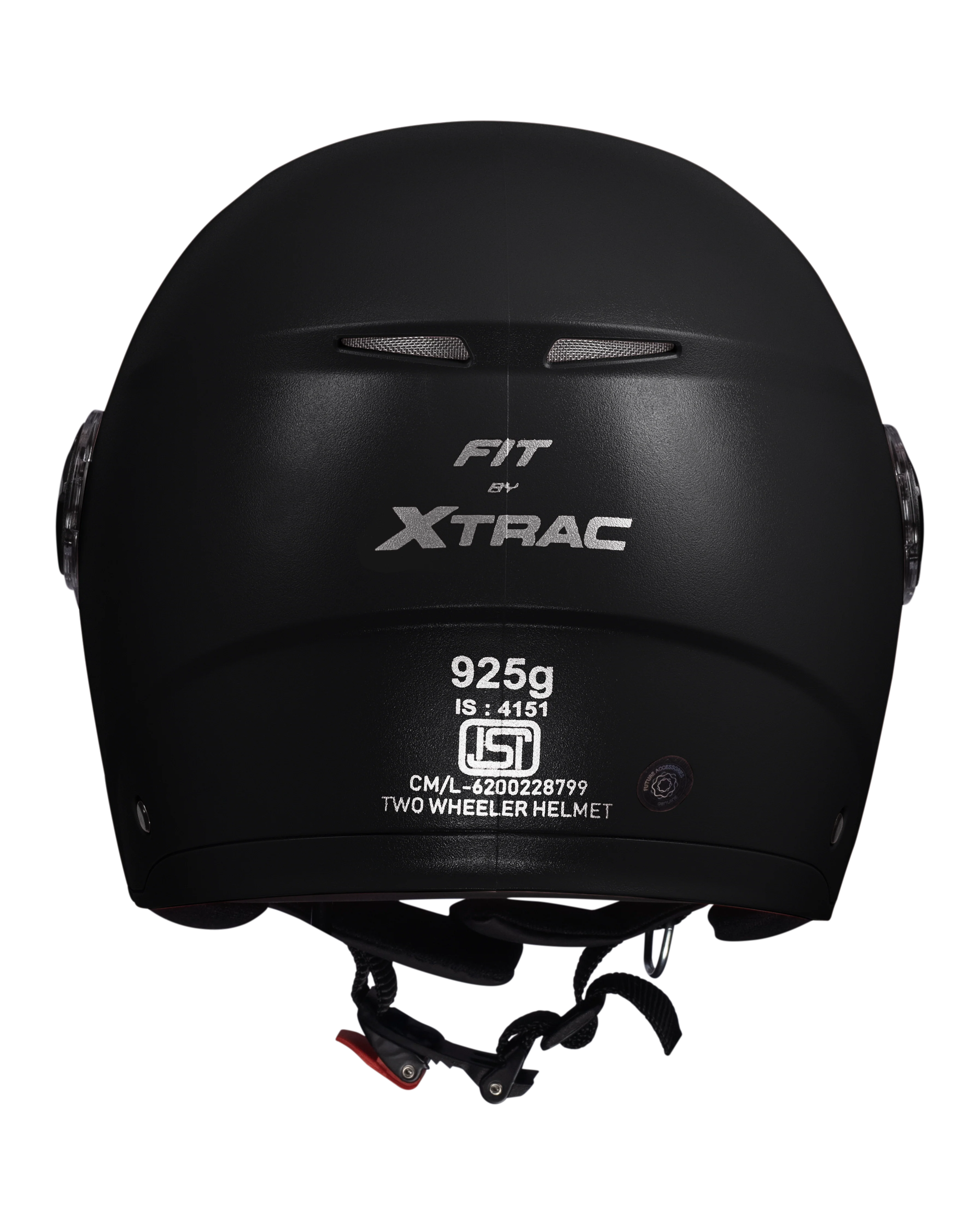 Xtrac Fit ISI Certified Half Face Helmet with Clear Visor – Lightweight Protection for All Two-Wheelers - Image 4