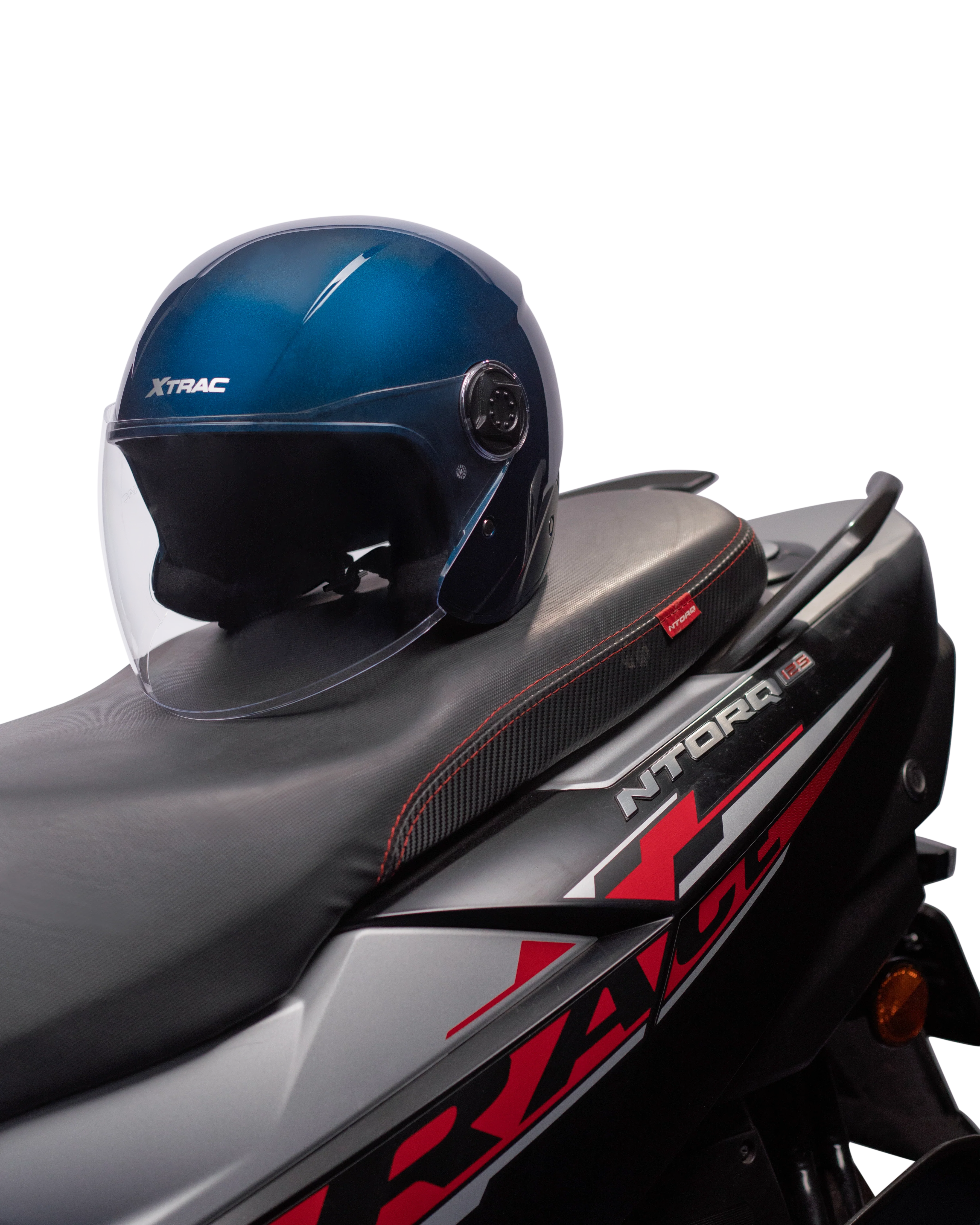 Xtrac Fit ISI Certified Half Face Helmet with Clear Visor – Lightweight Protection for All Two-Wheelers - Image 44