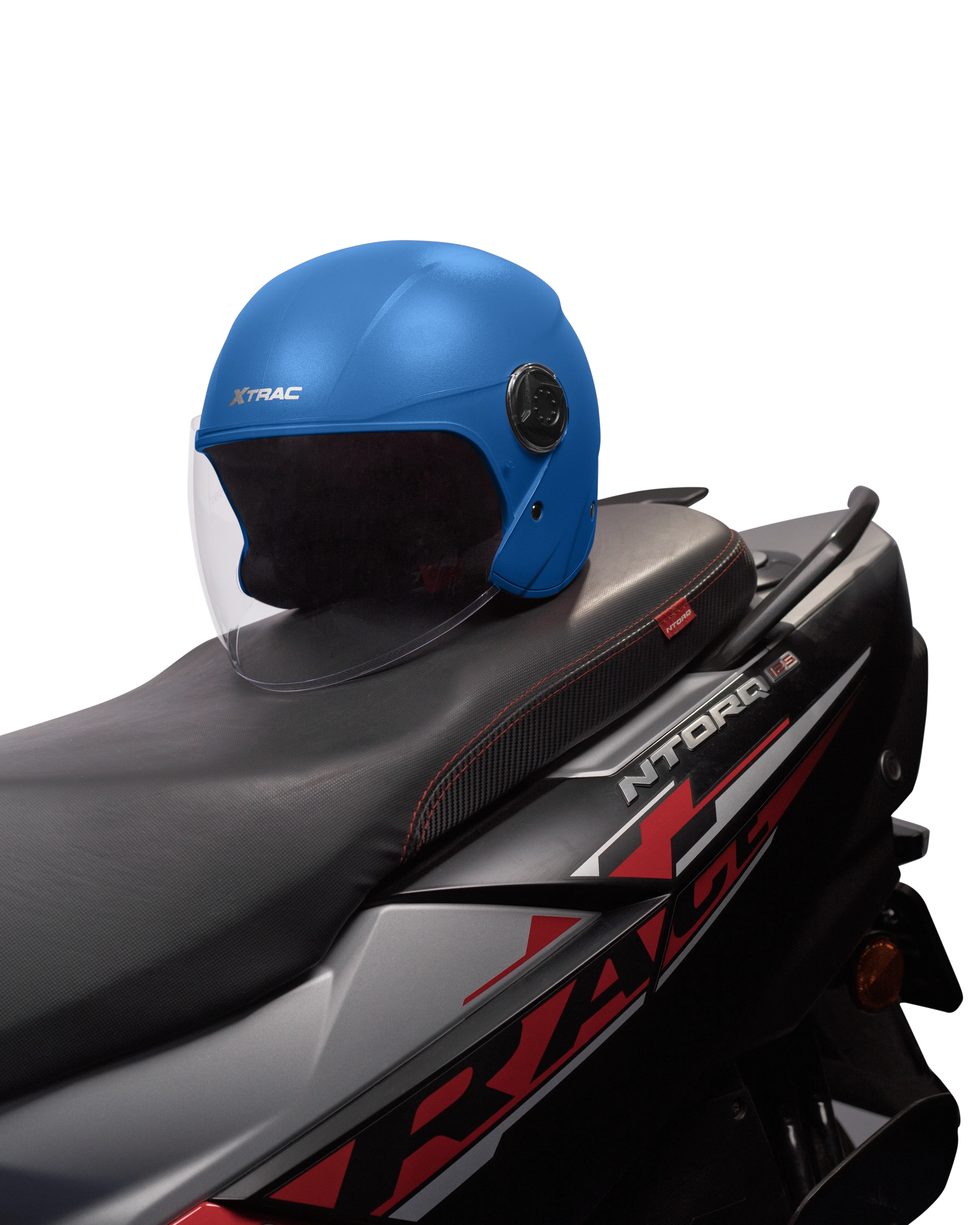 Xtrac Fit ISI Certified Half Face Helmet with Clear Visor – Lightweight Protection for All Two-Wheelers - Image 53