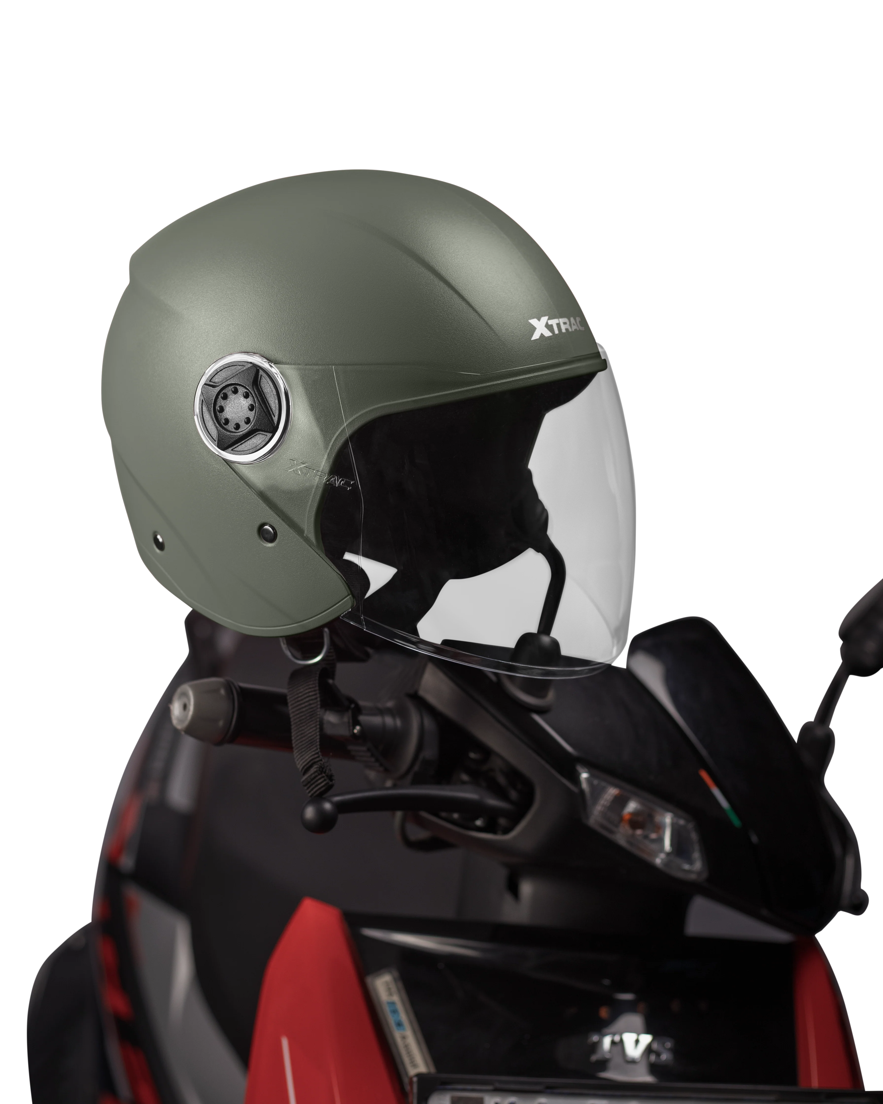 Xtrac Fit ISI Certified Half Face Helmet with Clear Visor – Lightweight Protection for All Two-Wheelers - Image 59